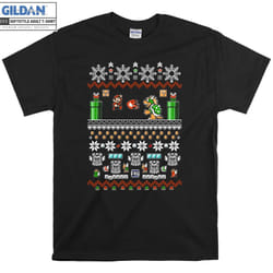 Super Mario And Bowser Game Play T-shirt - S
