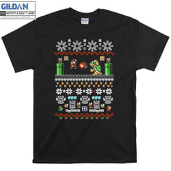 Super Mario And Bowser Game Play T-shirt - XL