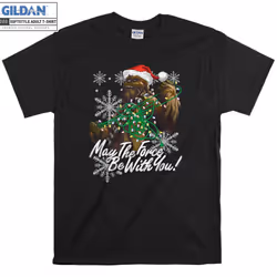 Christmas Chewbacca Tangled Lights T-shirt Hoodie Tshir - XXL