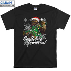 Christmas Chewbacca Tangled Lights T-shirt Hoodie Tshir - XXXL