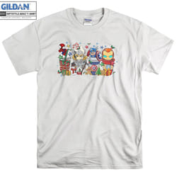 Marvel Avenger Christmas Superhero  T-shirt Hoodie Tshir - L