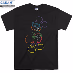Mickey Mouse Neon Outline T-shirt - XL