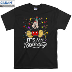 Mickey Mouse Its My Birthday T-shirt - L