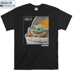 Baby Yoda Mandalorian Child Snack T-shirt - XL
