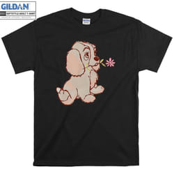 Lady Puppy Sketch Hoodie Lady T-shirt - XXXL