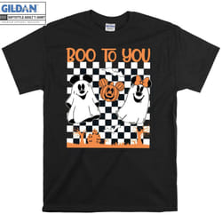 Mickey Minnie Boo T-shirt Hoodie Tshir - L