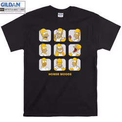 Homer Simpson Moods The Simpson T-shirt - XL