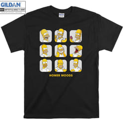 Homer Simpson Moods The Simpson T-shirt - XXXL