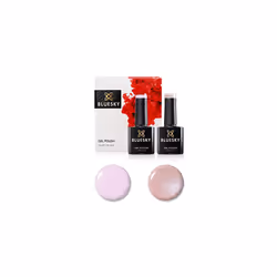 Gel Nail Polish Set, 9th Anniversary Set 10, 2 x 10ml, 80593 Fragrant Freesia, 80504 Romantique, Pink Glitter (Requires Curin ...