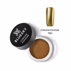 Chrome Nail Powder Kit With Applicator Brush Metallic Gel Nail Art Gold 5g
