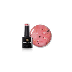 Gel Nail Polish, Flower Gel, Pretty Peony, BFL06, Pink, Jelly, Long Lasting, Chip Resistant, (Requires Drying Under UV or LED Lamp)