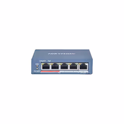 Switch HIKVISION 4 POE 10/100M Unmanaged, +1 Porta Uplink da 100M, 802.3af/at 25