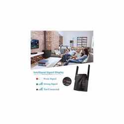 AC1200 WiFi Range Extender,1200Mbps Dual Band WiFi booster,2.4GHz& 5GHz Wifi Repeater,WiFi Extender Booster Wireless with 1 Ethernet Port,Work with