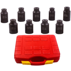 1 * Axle Hub Nut Hex Socket Set (9pcs) 1/2inch drive impact socket 29-38 6 Point