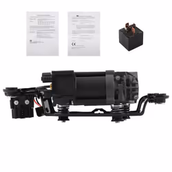 Air Suspension Compressor W/ Bracket Valve for BMW X5 F15 X6 F16 13-19