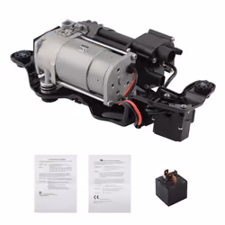 Air Suspension Compressor W/ Bracket Valve for BMW X5 F15 X6 F16 13-19
