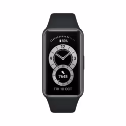 Huawei Band 6, Wristband activity tracker, 3.73 cm (1.47"), AMOLED, 180 mAh, Waterproof, Black