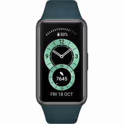 Huawei Band 6, Wristband activity tracker, 3.73 cm (1.47"), AMOLED, 180 mAh, Waterproof, Green