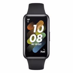 Huawei Band 7, Wristband activity tracker, 3.73 cm (1.47"), AMOLED, 180 mAh, Waterproof, Black