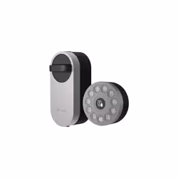 EZVIZ DL01S + DL01CP, Smart door lock, Code, Keyless, Grey, CE / UKCA / RoSH / WEEE / REACH, AA, 4 pc(s)