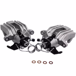 2x Floating Rear AluminiumBrake Caliper For VW BORA GOLF IV Solid disk