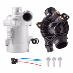 Electric Water Pump + Thermostat Kit For BMW 328i 528i 530xi 525xi X3 X5 w/ Bolt