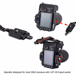 JJC DSLR Camera Hand Strap with Arca Type Plate for Can. Nikon