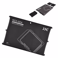 JJC SD Card Case Lightweight Portable Holder Storage for 4 SD Cards