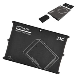 JJC SD Card Case Lightweight Portable Holder Storage for 4 SD Cards