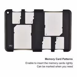 JJC Memory Card Case Portable Slim Holder Storage for 2 SD Cards + 4 Micro SD Cards