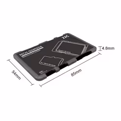 JJC Memory Card Case Portable Slim Holder Storage for 2 SD Cards + 4 Micro SD Cards