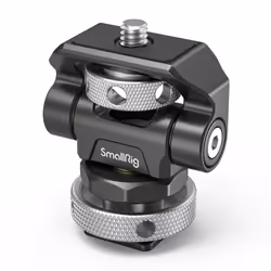 SmallRig Swivel and Tilt Adjustable Monitor Mount with Cold Shoe Mount, Monitor mount, Black, Stainless steel, Aluminium, Sta ...