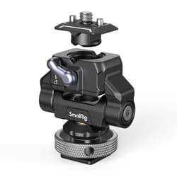 SmallRig Quick Release Camera Monitor Mount with Cold Shoe  Supports Swivel 360 and Tilt 170 Adjustable  Drop-in HawkLock Camera Hot Cold Sh