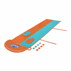 Bestway Double Water Slide with Sponge Soakers Toys 4.88, Garden water slide, 3 yr(s), 4880 mm, 1.56 kg