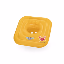 Bestway Swim Safe ABC WonderSplash Square 3-Ring Inflatable Baby Boat Float 76 cm x 76 cm, Swim seat, Boy/Girl, Red, Yellow