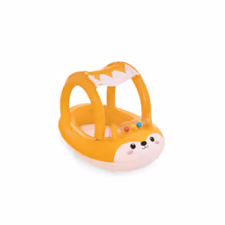 Bestway Friendly Fox Inflatable Baby Boat with Sunshade, Baby boat, Boy/Girl, Black, Orange, Pink
