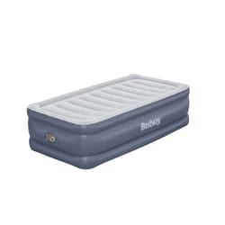 Bestway Tritech Air Mattress Twin with Built-in AC Pump and Antimicrobial Coating 1.91 m x 97 cm x 51 cm