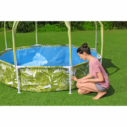 Bestway Splash-in-Shade Round Above Ground Pool with UV Careful Sunshade - Additional view 8