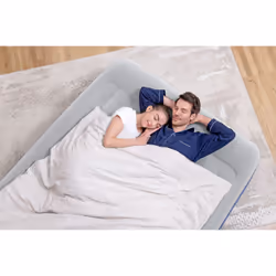 Bestway Tritech Air Mattress Queen with Built-in AC Pump and Antimicrobial Coating 2.03 m x 1.52 m x 46 cm