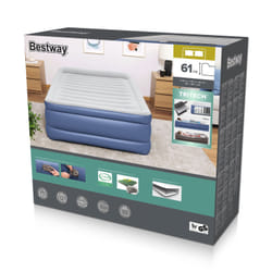 Bestway Tritech Air Mattress Queen with Built-in AC Pump and Antimicrobial Coating 2.03 m x 1.52 m x 61 cm