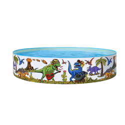 Bestway Dinosaur Fill 'N Fun Kids Play Pool 1.83 m x 38 cm, Framed pool, Child, Multicolour, 1.8 kg