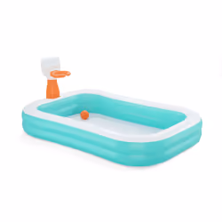 Bestway Dunk n' Splash Inflatable Family Pool with Basketball Hoop 2.51 m x 1.68 m x 1.02 m - Additional view 4