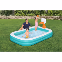 Bestway Dunk n' Splash Inflatable Family Pool with Basketball Hoop 2.51 m x 1.68 m x 1.02 m - Additional view 6