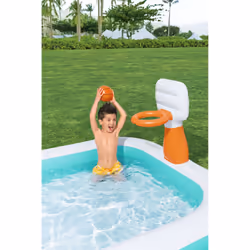 Bestway Dunk n' Splash Inflatable Family Pool with Basketball Hoop 2.51 m x 1.68 m x 1.02 m - Additional view 7