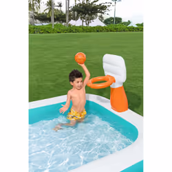 Bestway Dunk n' Splash Inflatable Family Pool with Basketball Hoop 2.51 m x 1.68 m x 1.02 m - Additional view 8