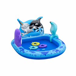 Bestway Polar Pals Kids Inflatable Water Play Center and Pool 1.34 m x 1.31 m x 73 cm