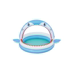 Bestway Sharktastic Kids Inflatable Sprinker Play Pool 1.63 m x 1.27 m x 92 cm