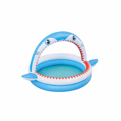 Bestway Sharktastic Kids Inflatable Sprinker Play Pool 1.63 m x 1.27 m x 92 cm