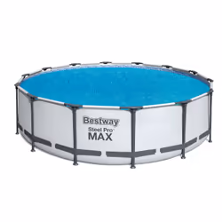 Bestway Round Solar Pool Cover for 3.96 m, 4.27 m & 4.57 m Above Ground Pools, Pool solar cover, Round, Blue, Bestway 3.96 m ...