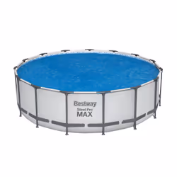 Bestway Round Solar Pool Cover for 4.57 m and 4.88 m Above Ground Pools, Pool solar cover, Above ground pool, Round, Blue, Be ...